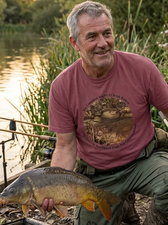 Izaak Walton’s The Compleat Angler “Quietest and Fittest Place” T-Shirt product image (1)