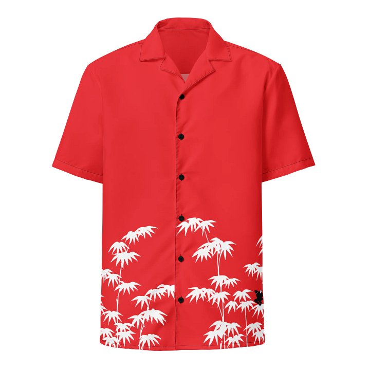 Blood Red Bamboo Ninja Aloha Shirt product image (1)