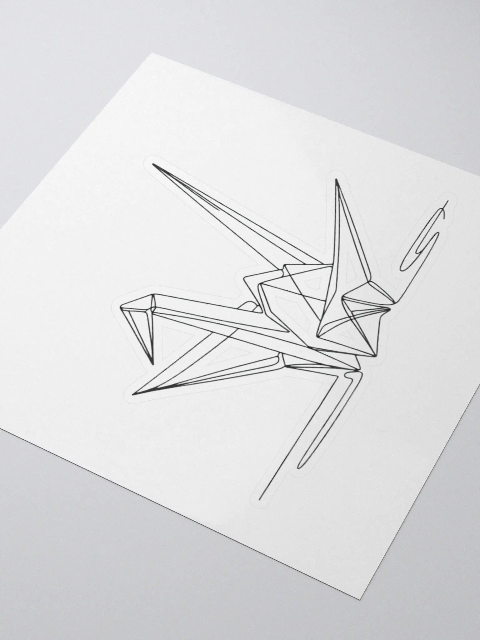 Origami Line Art Sticker product image (7)