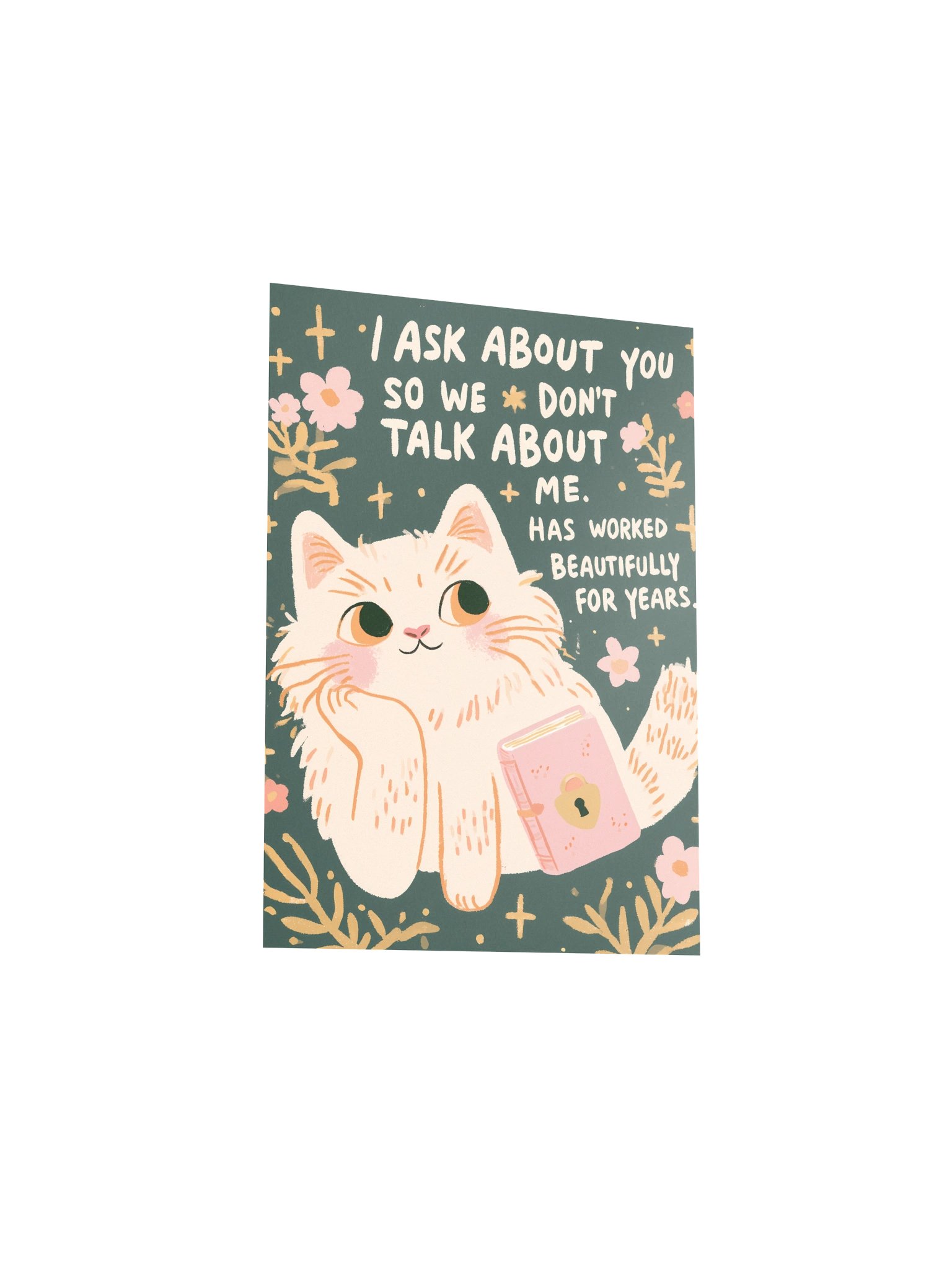 Cat Humor Poster with Hidden-Heart Book product image (13)