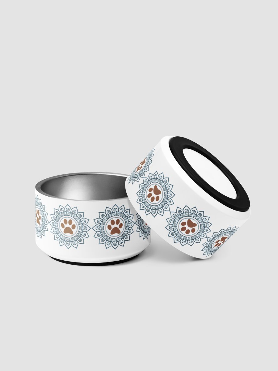 Yogi Warriors Mandala Paw Print Pet Bowl - 18 oz product image (10)
