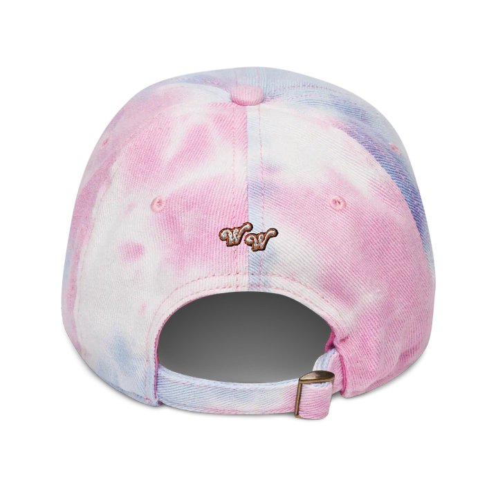 Just A (Wrestling) Girl Embroidered Tie Dye Dad Hat - Black Font product image (2)