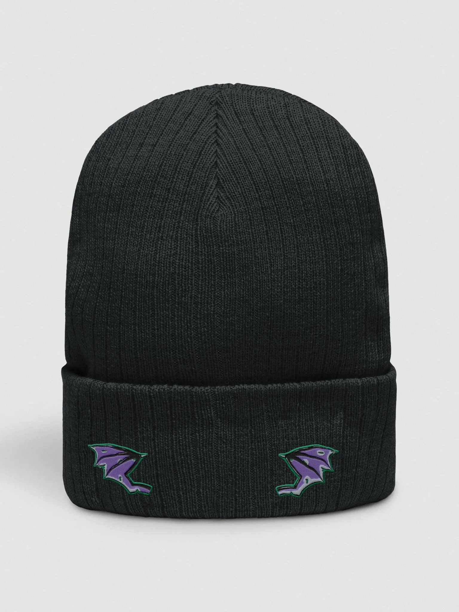 Bat Wingalings Black Knit Beanie product image (1)