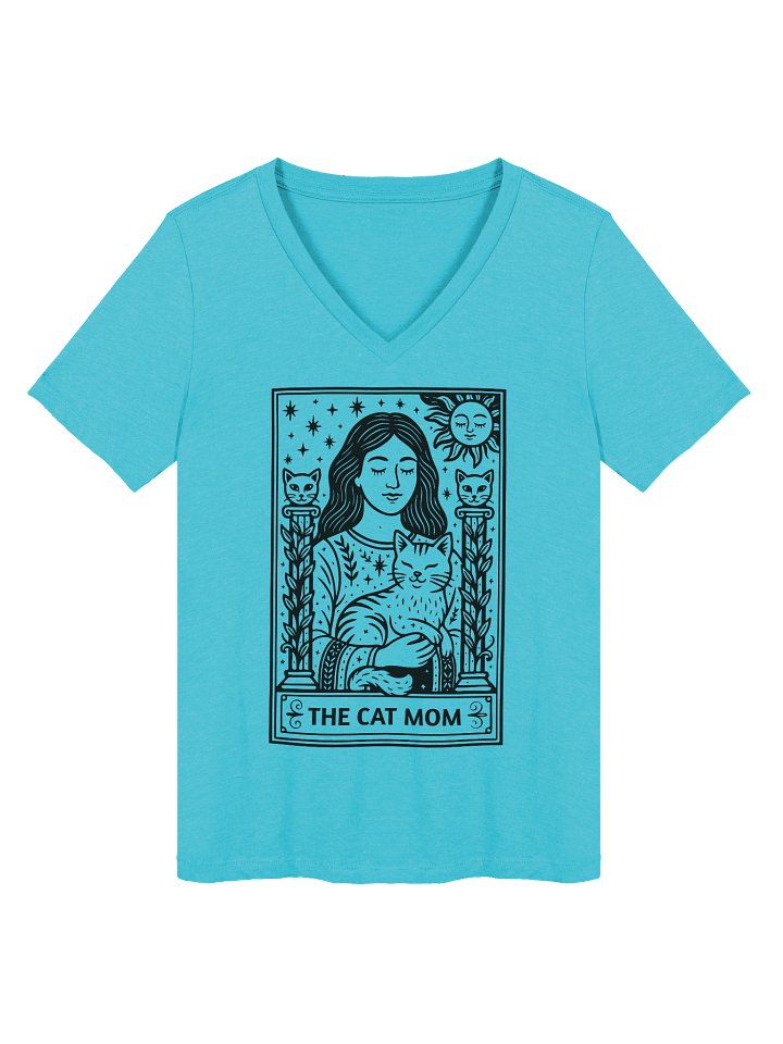 ✨ “V-Neck Cat Mom Tarot Tee” product image (8)