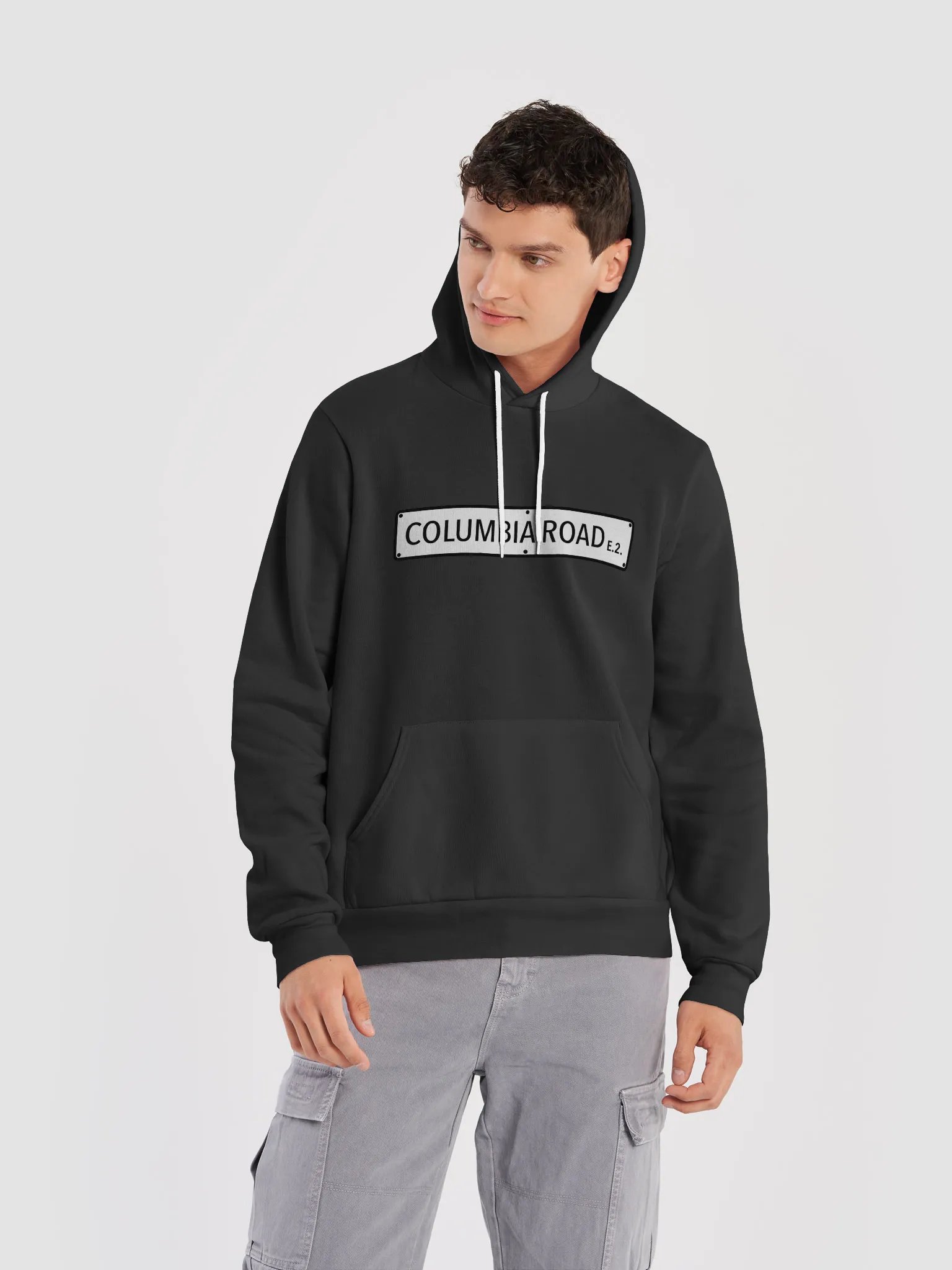 Columbia Road E.2. Unisex Supersoft Hoodie (Black) product image (11)