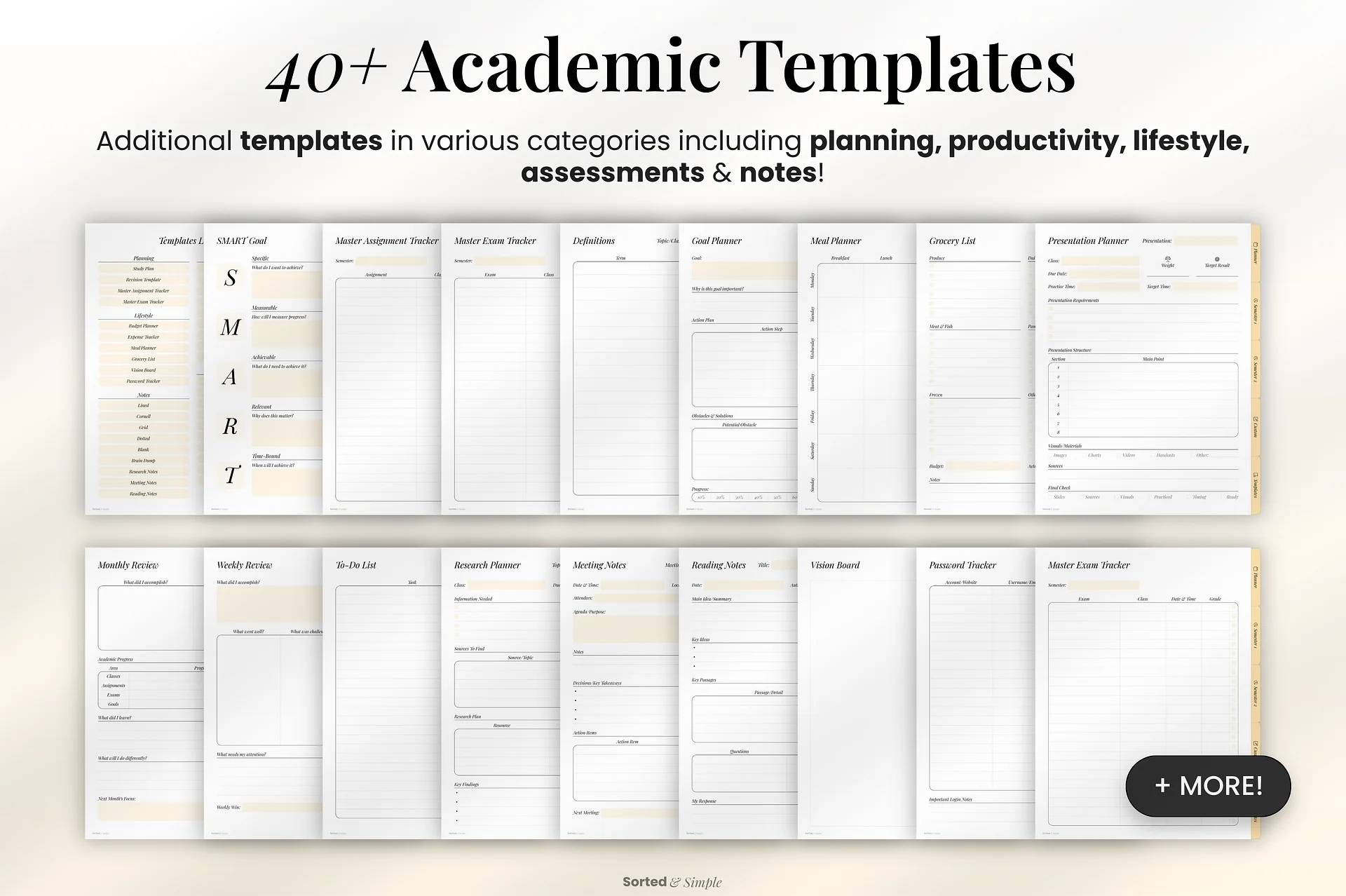 2026/2027 Student Planner - Soft Yellow product image (6)