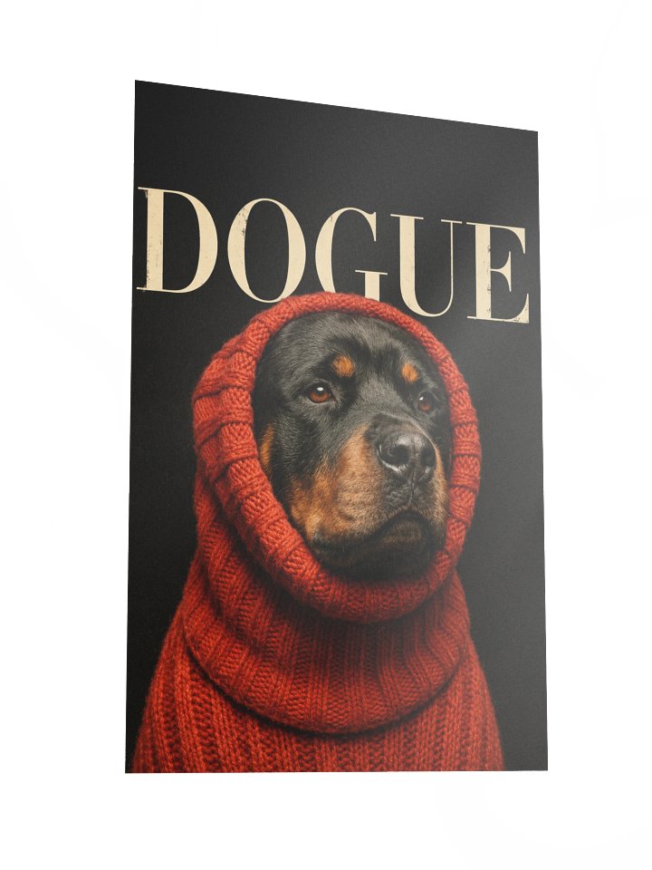 DOGUE Rottweiler Fashion Cover Poster product image (5)