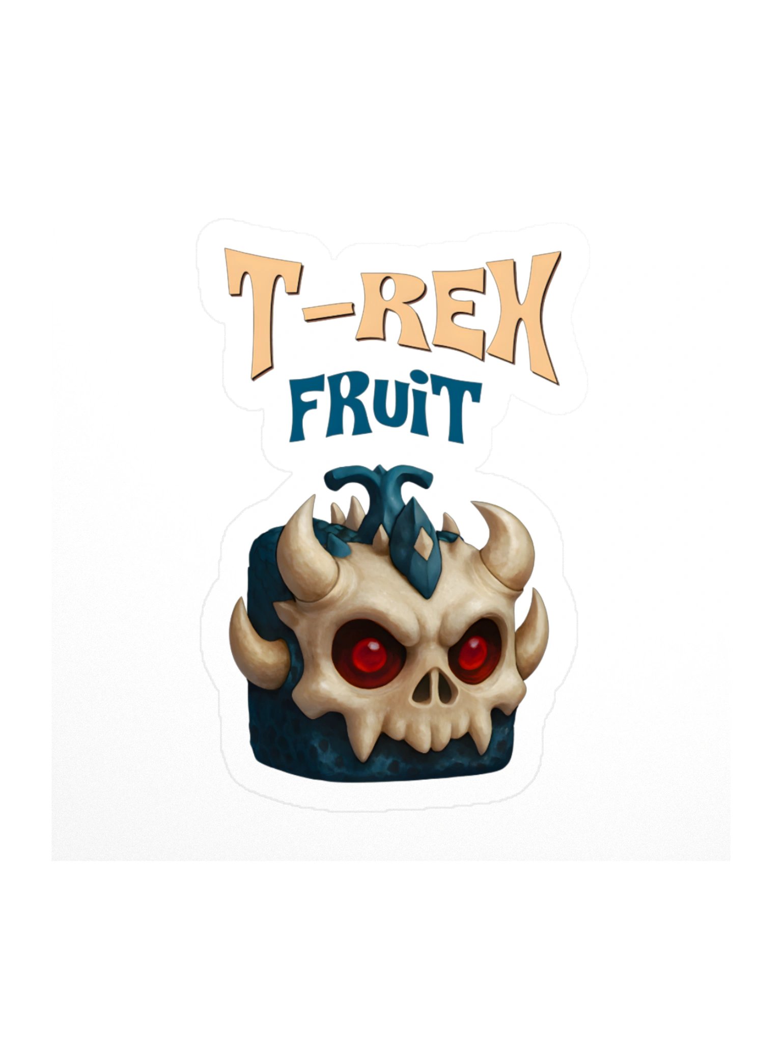 T-Rex Fruit Sticker 3x3" Blox Fruits Gamer Gift For Kids product image (1)