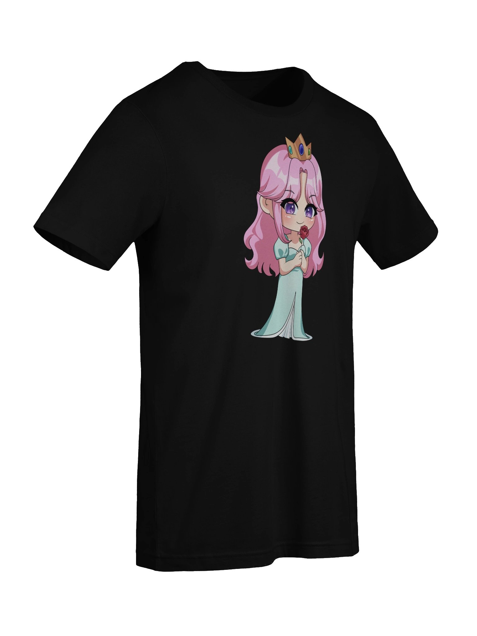 Chibi holding a rose tshirt product image (66)