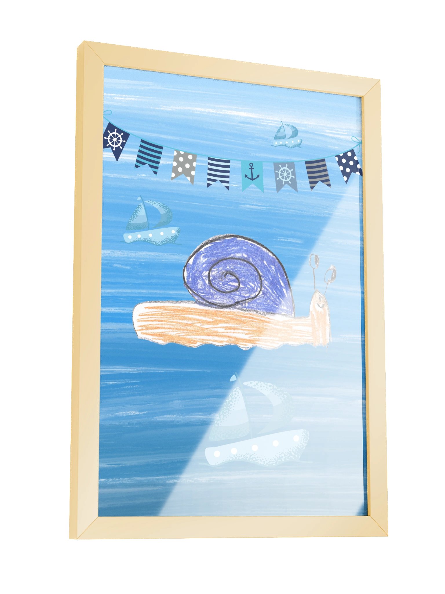 The Sheltered Voyager | The Courageous Snail – Framed Poster product image (3)