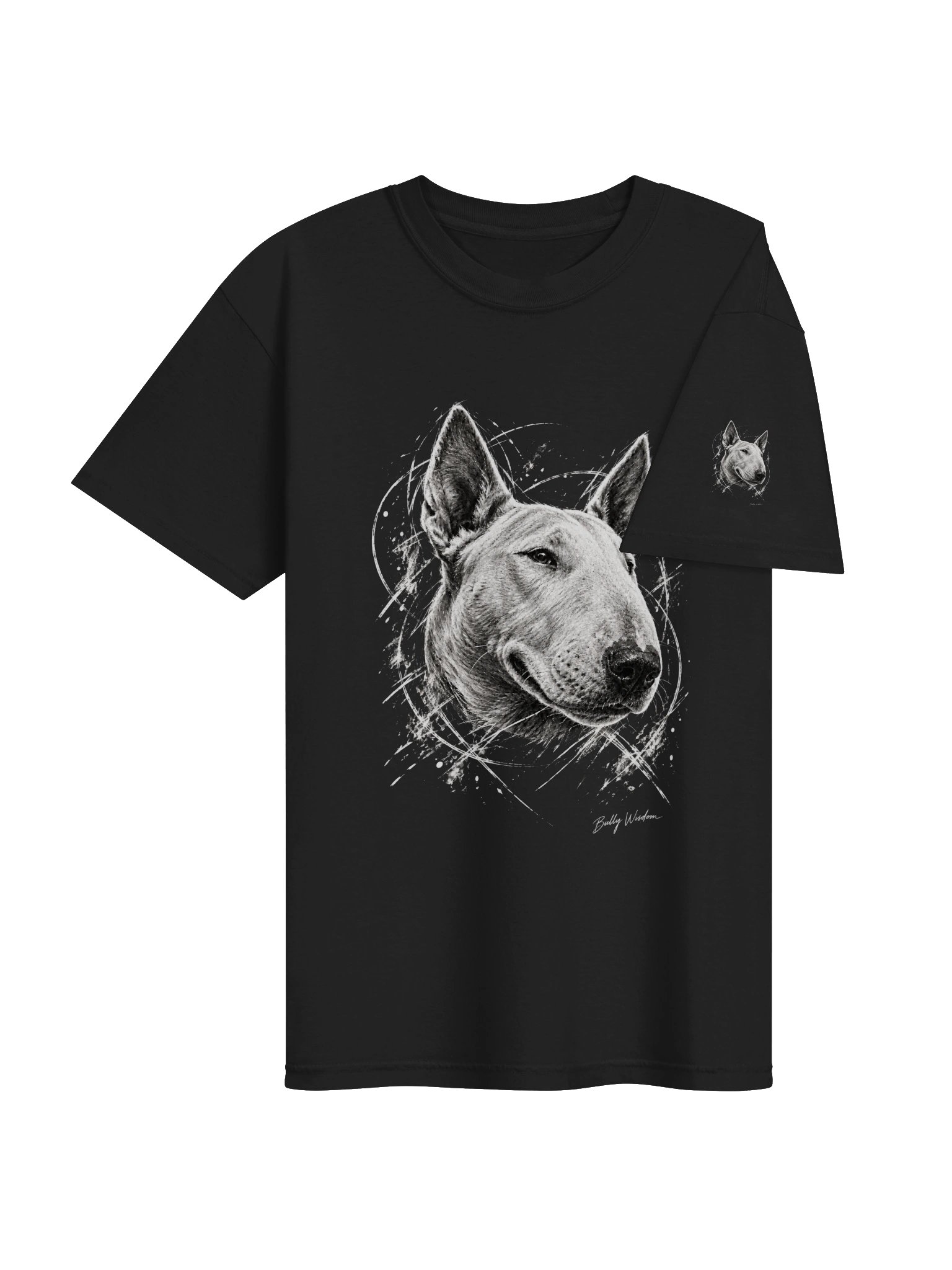 Bull Terrier Chalk Portrait Tee product image (4)