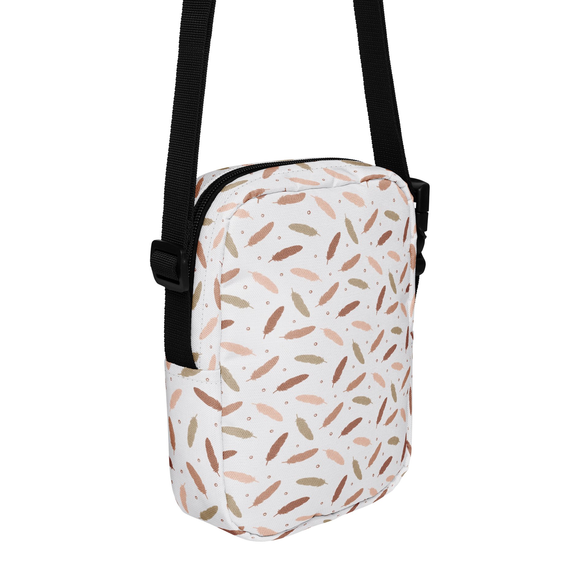 Mocha Mousse Feathers Crossbody Bag product image (3)