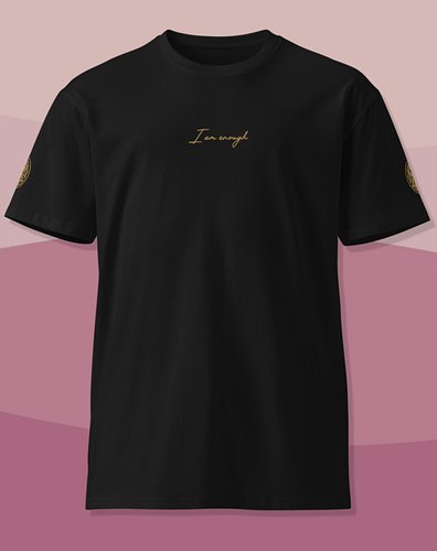 I am Enough Unisex T-Shirt

Premium unisex t-shirt with intricate and abstract designs, crafted from 100% combed cotton for a...