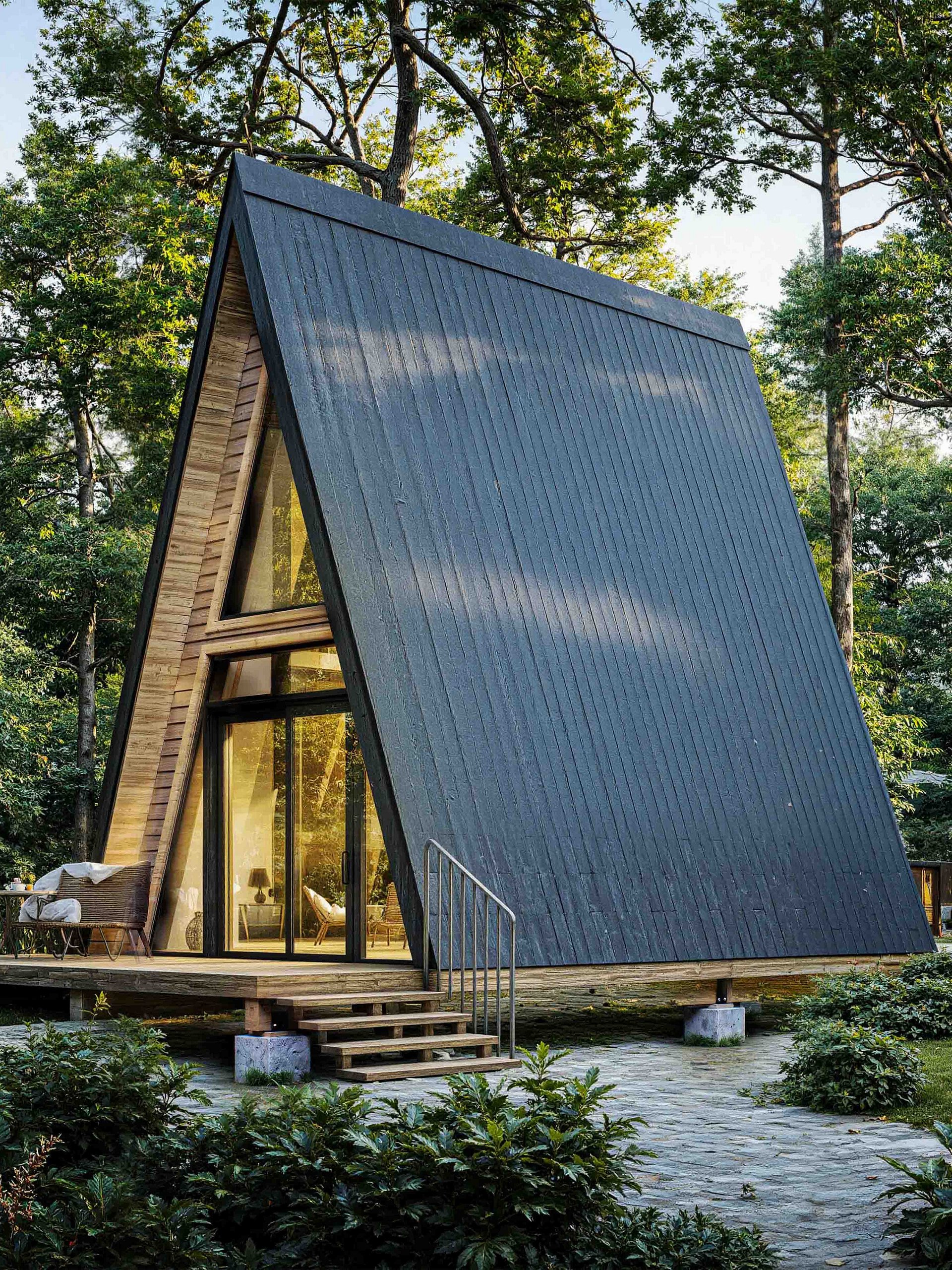 A Frame House 080 - Print & Build FULL DETAILED DRAWINGS! product image (7)