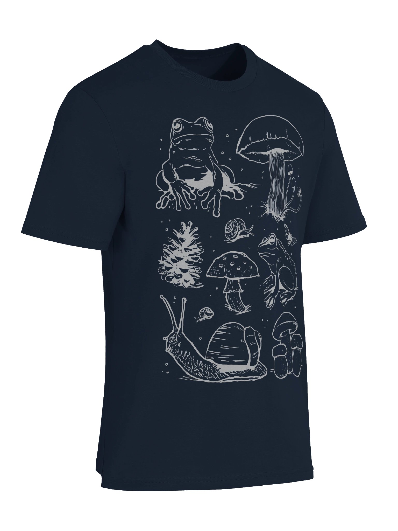Cotterage Autumn Line Art Unisex Organic Tee product image (25)