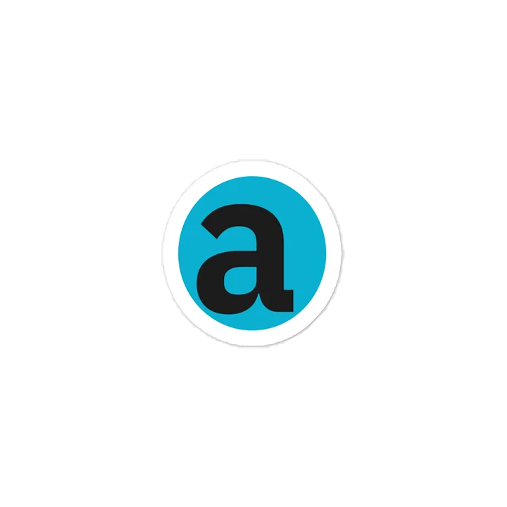Atria "a" Vinyl Sticker. product image (1)