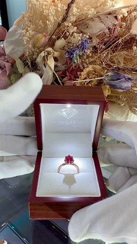 For Jackson & Amanda’s 10th anniversary, Jackson celebrated this special milestone with a ruby engagement ring for Amanda — a...
