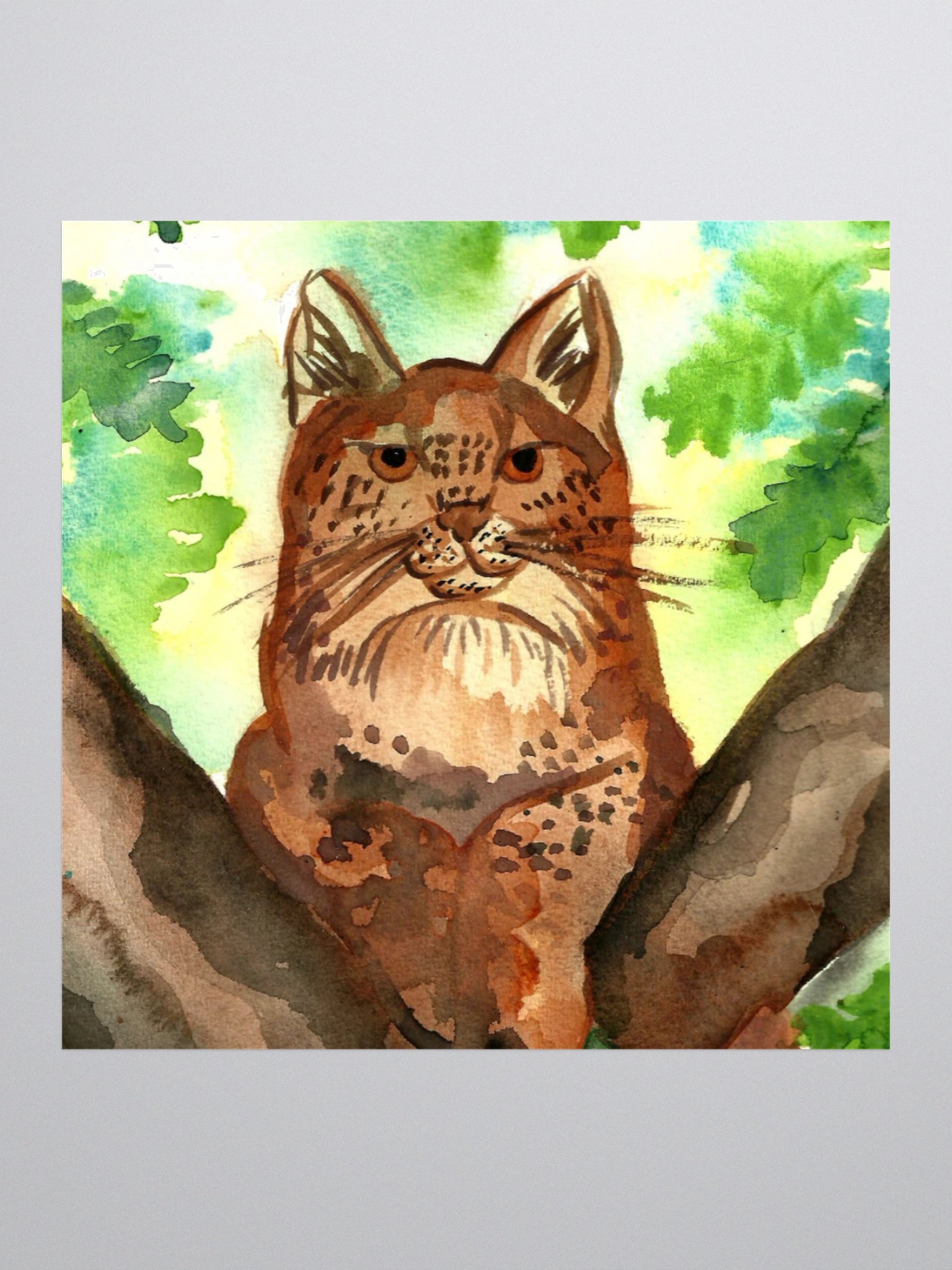 Lynx In A Tree Sticker product image (1)