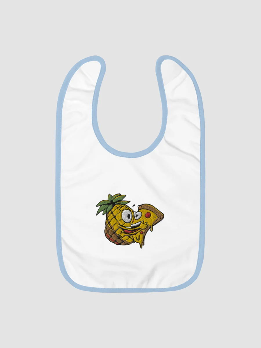 Pizza Loves Pineapple Baby Bib product image (1)