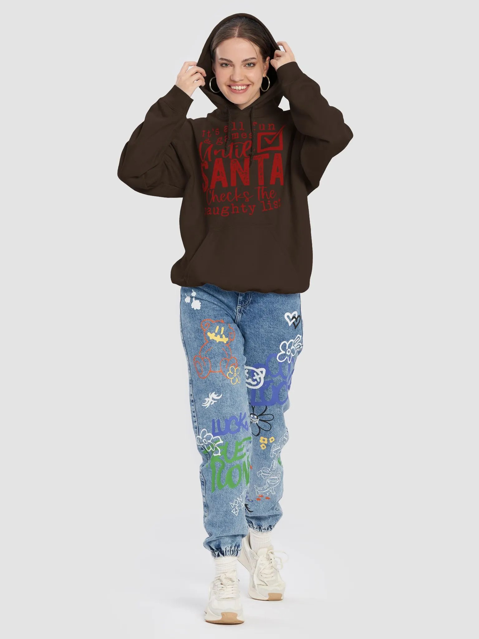 It’s All Fun and Games Until Santa Checks His Naughty List Hoodie product image (8)