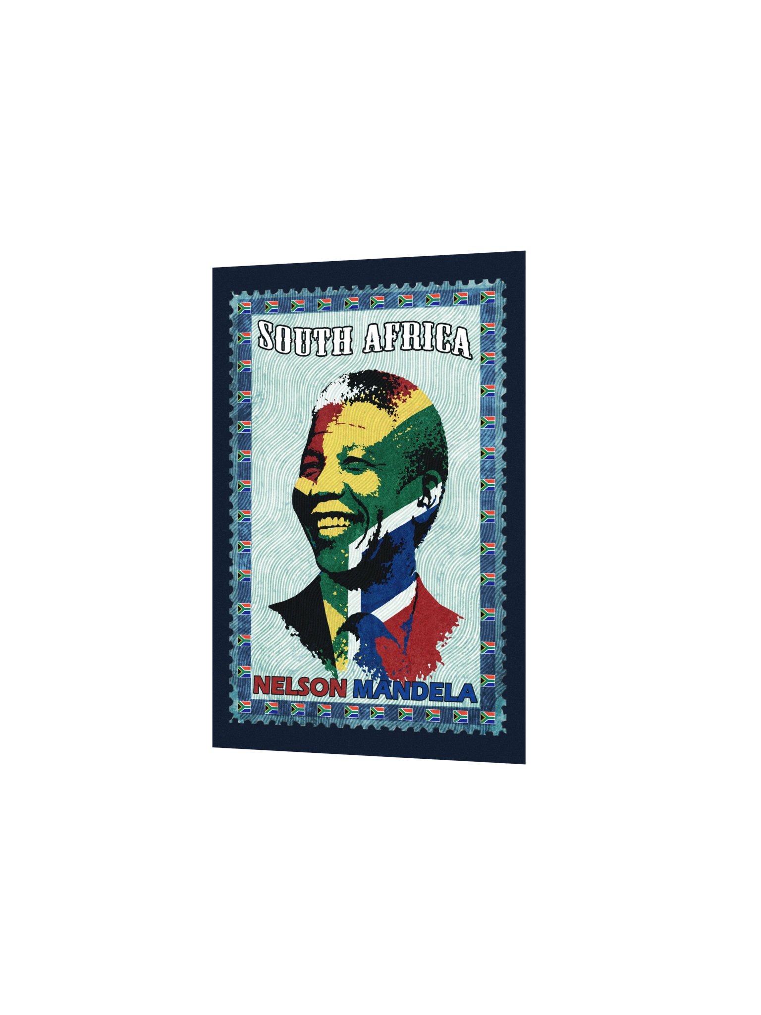 Nelson Mandela Vintage Postage Stamp Poster — South Africa Anti-Apartheid Icon Wall Art product image (4)