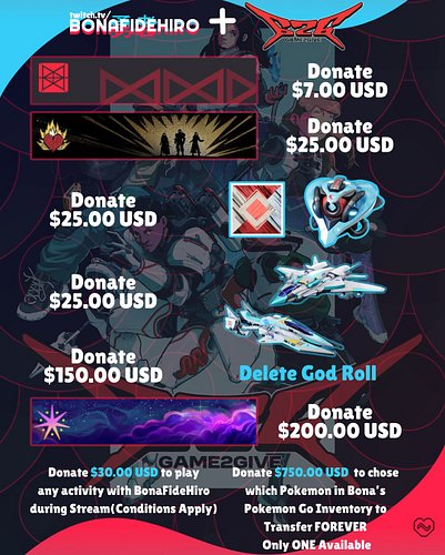Join us for this years #games2give in support of the @bungie_foundation 

Check out the our Campaign (https://tilt.fyi/GfDVDI...