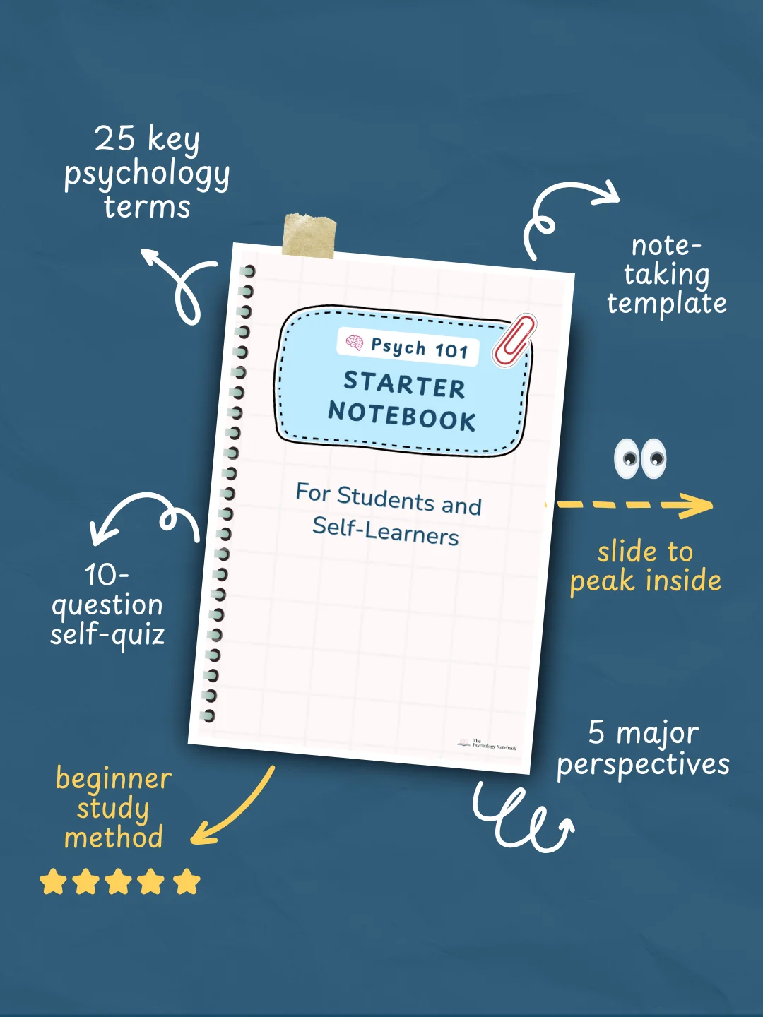 Starter Notebook | Psych 101 Study Guide product image (2)