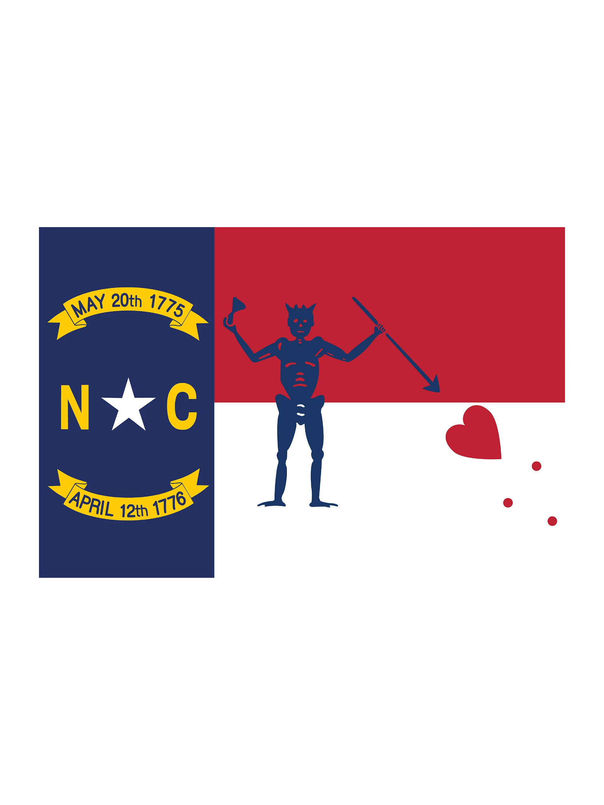 NC Revenge Flag Sticker Sheet product image (3)