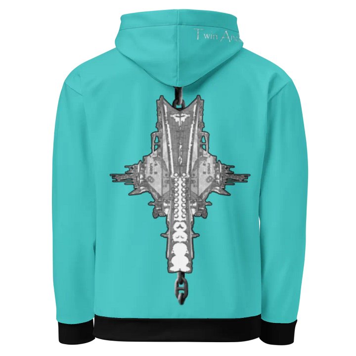 Mirrored Foss Tug & Barge Bridal Chain (Turquoise) – Performance Marine Wear | Twin Anchor Apparel North Current Line product image (1)