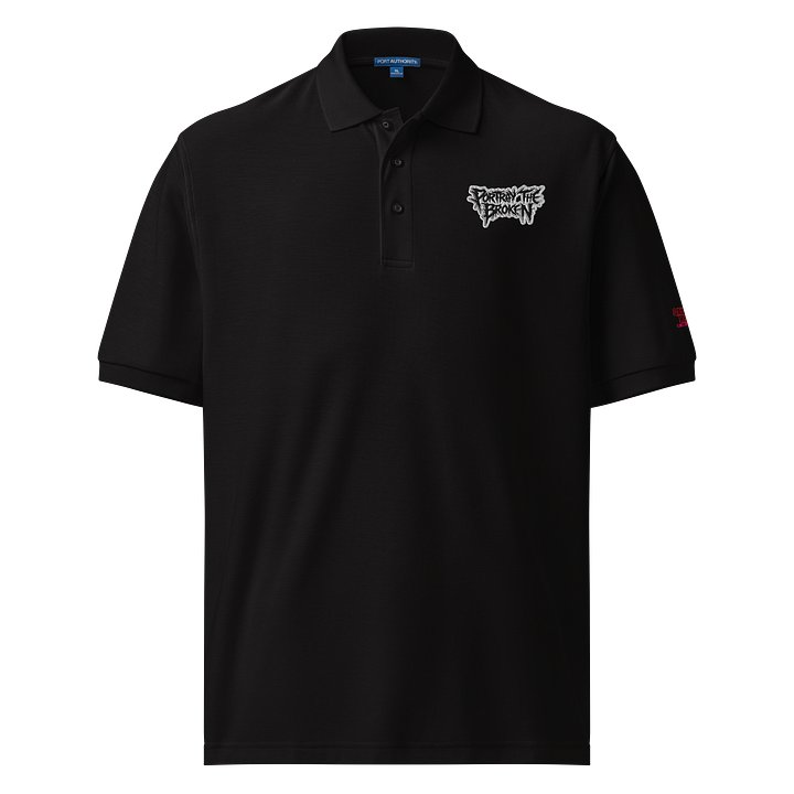 Portray the Broken Embroidered Polo Shirt product image (1)
