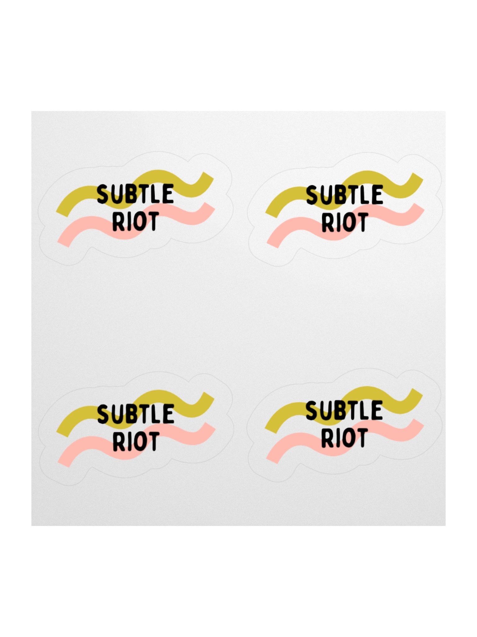 Subtle Riot Kiss Cut Sticker Set product image (1)