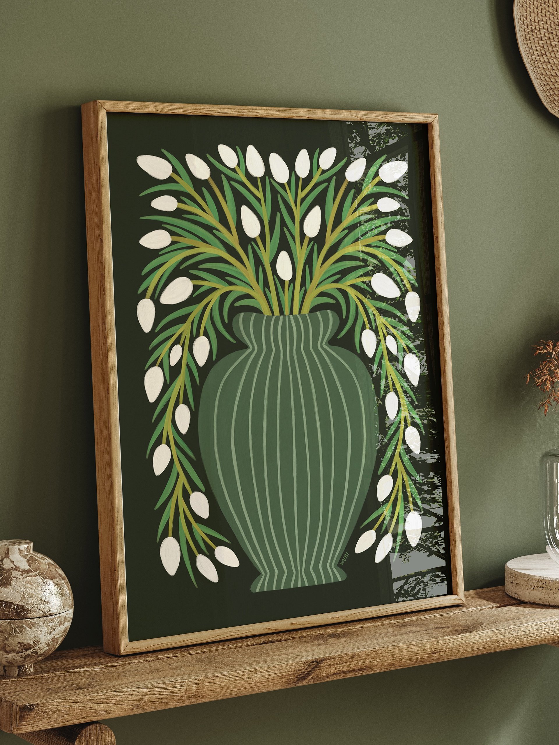 Botanical Print, Plant in Vase Art No.2 product image (5)