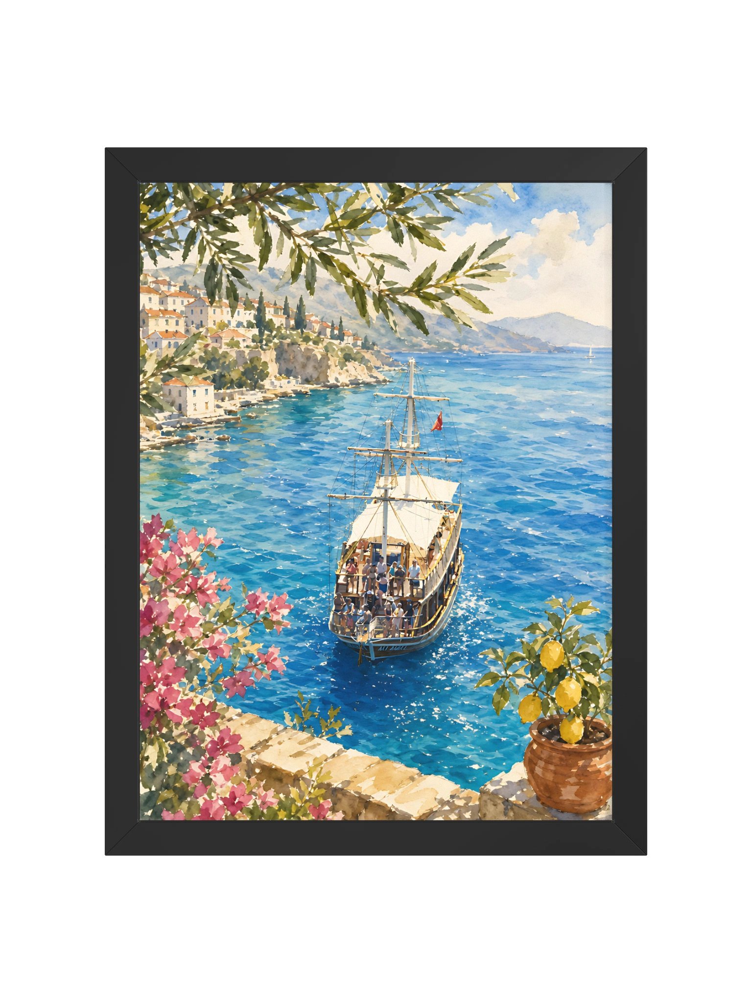 Coastal Mediterranean Beach Artwork product image (3)