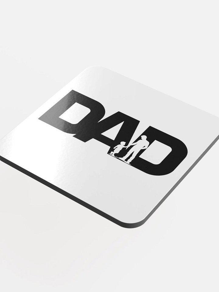 Dad Son Elegant Glossed Cork Coaster product image (1)