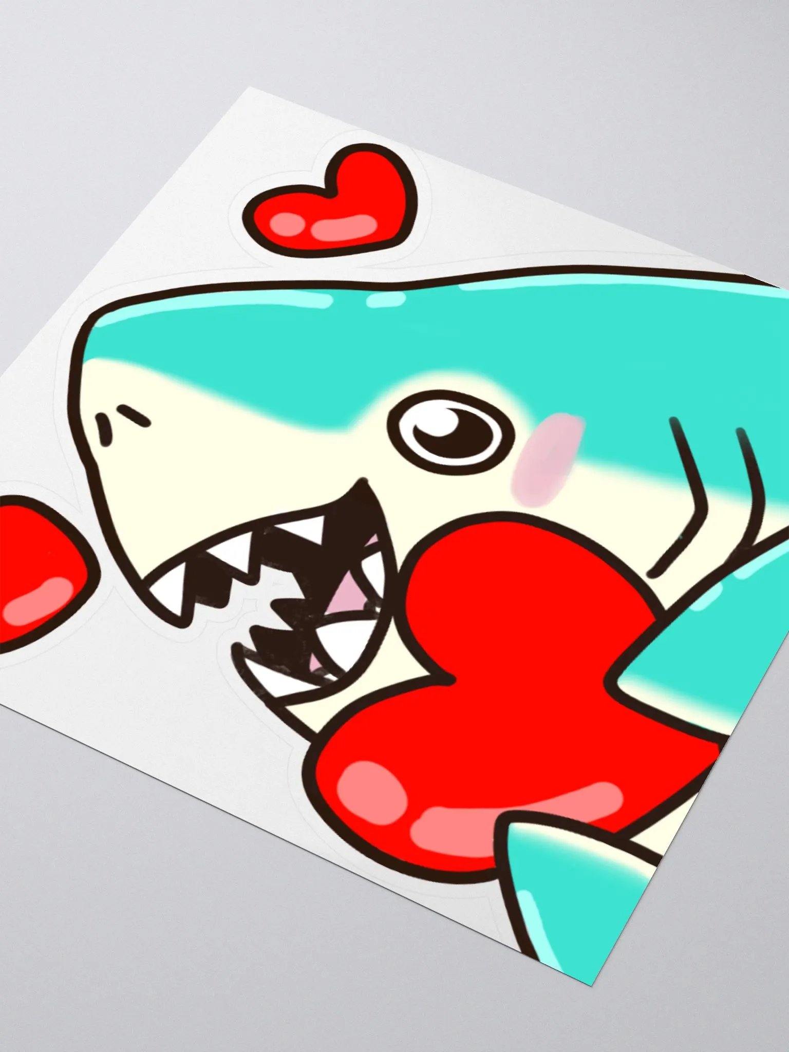 Shark Love Sticker product image (7)