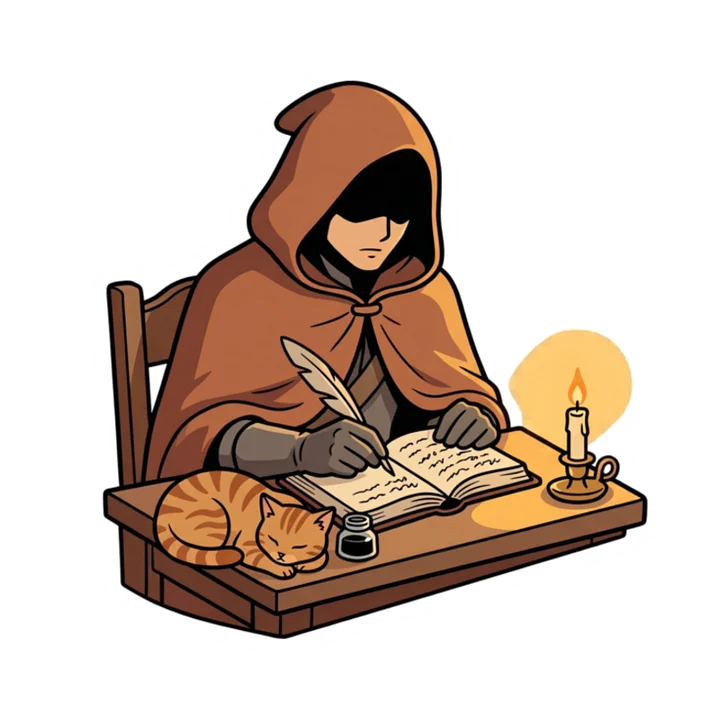 The Minstrel's Study — Bard & Ember Sticker product image (1)