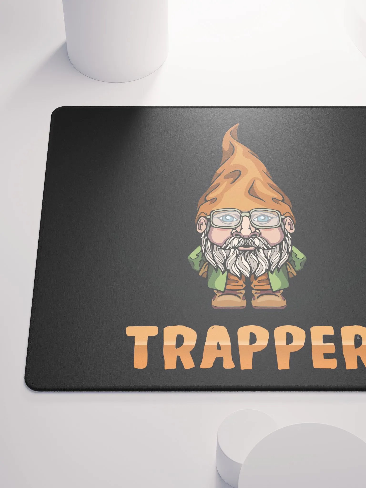 Trapper Logo Gaming Mouse Pad - Dark Background product image (6)