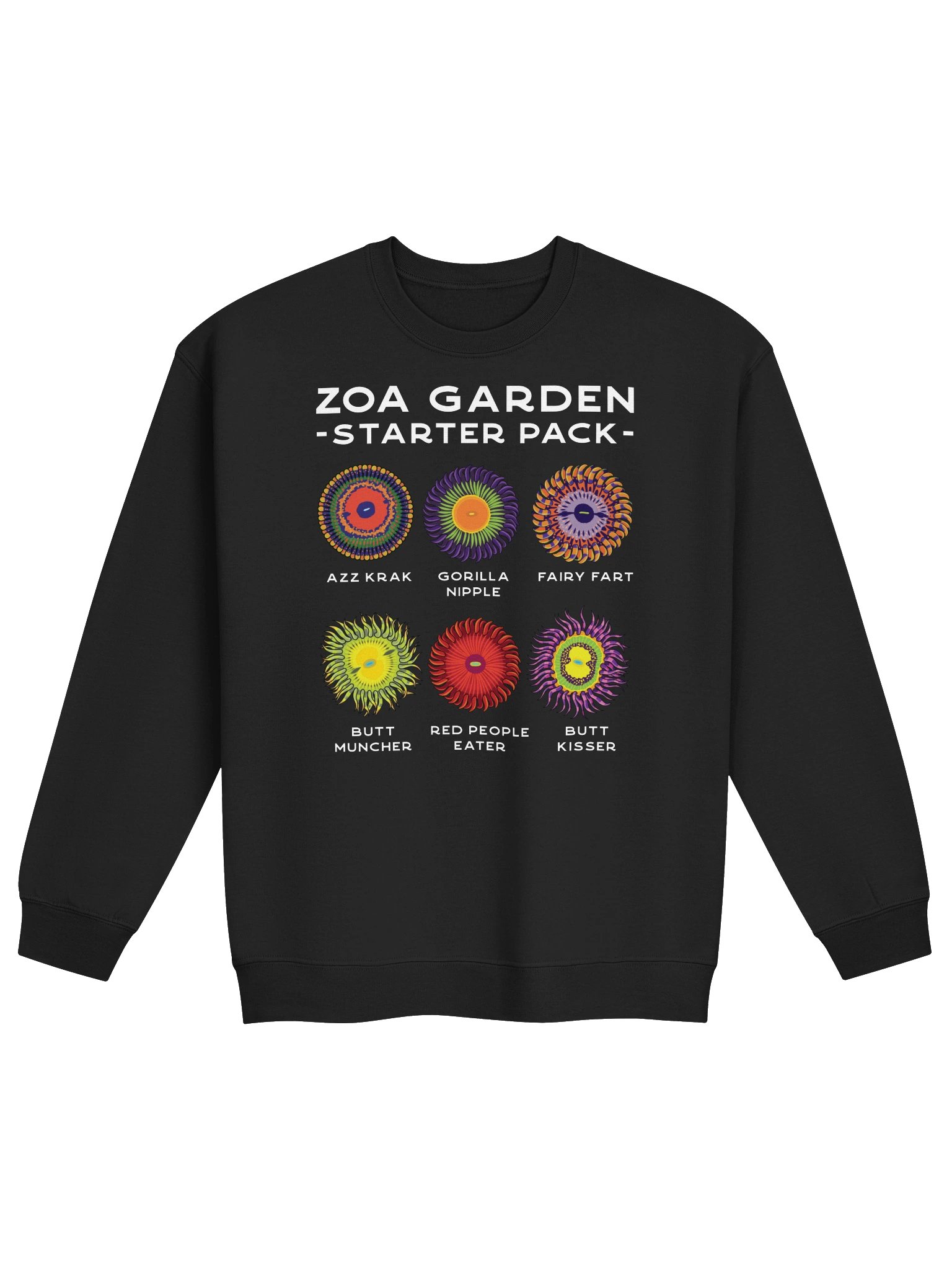 Zoanthid Garden Starter Pack Sweatshirt for Reef Aquarium Lovers product image (5)