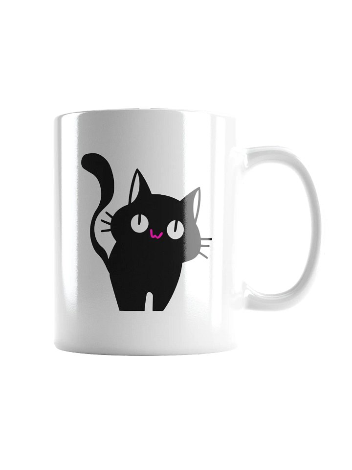 Double Sided Cat Butt White Ceramic Coffee Mug product image (2)