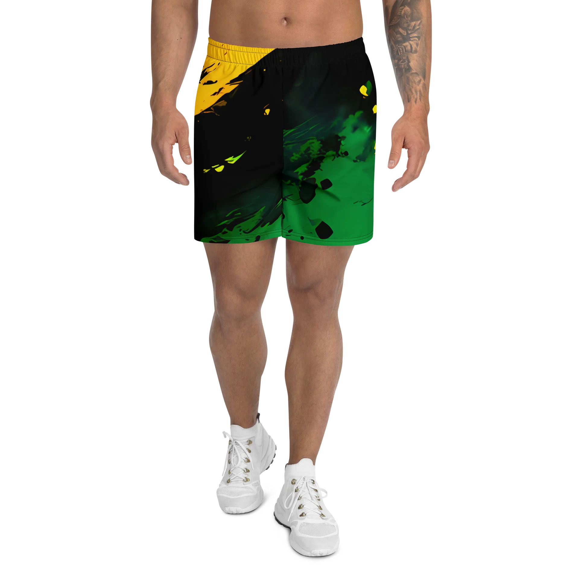 Vintage Jamaica Sport Print - Caribbean Apples | Athletic Long Shorts product image (3)