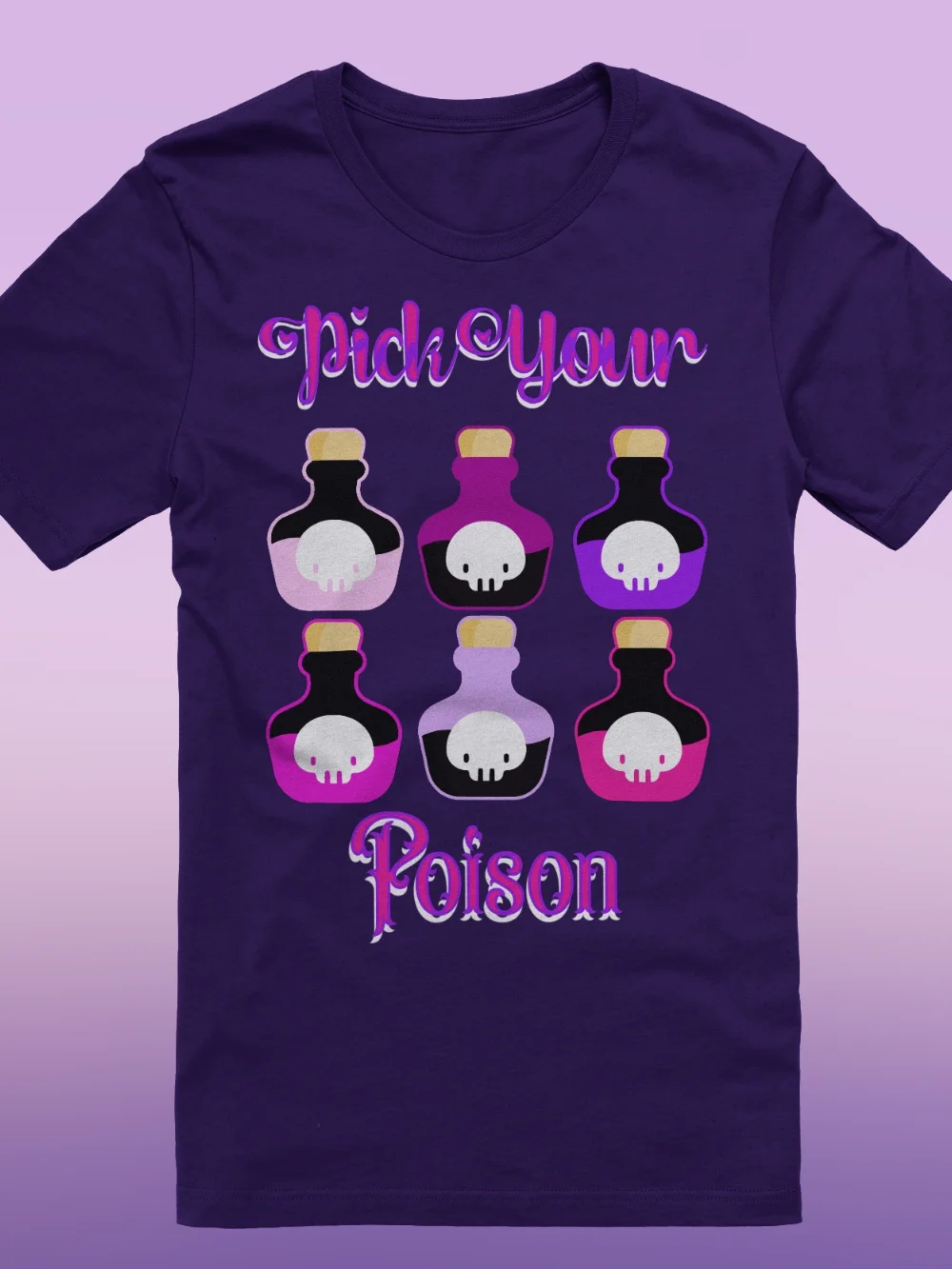 Cute Skull Potion Graphic T-Shirt product image (1)