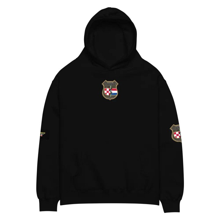 CRNE MAMBE Shield Emblem Oversized Hoodie product image (3)