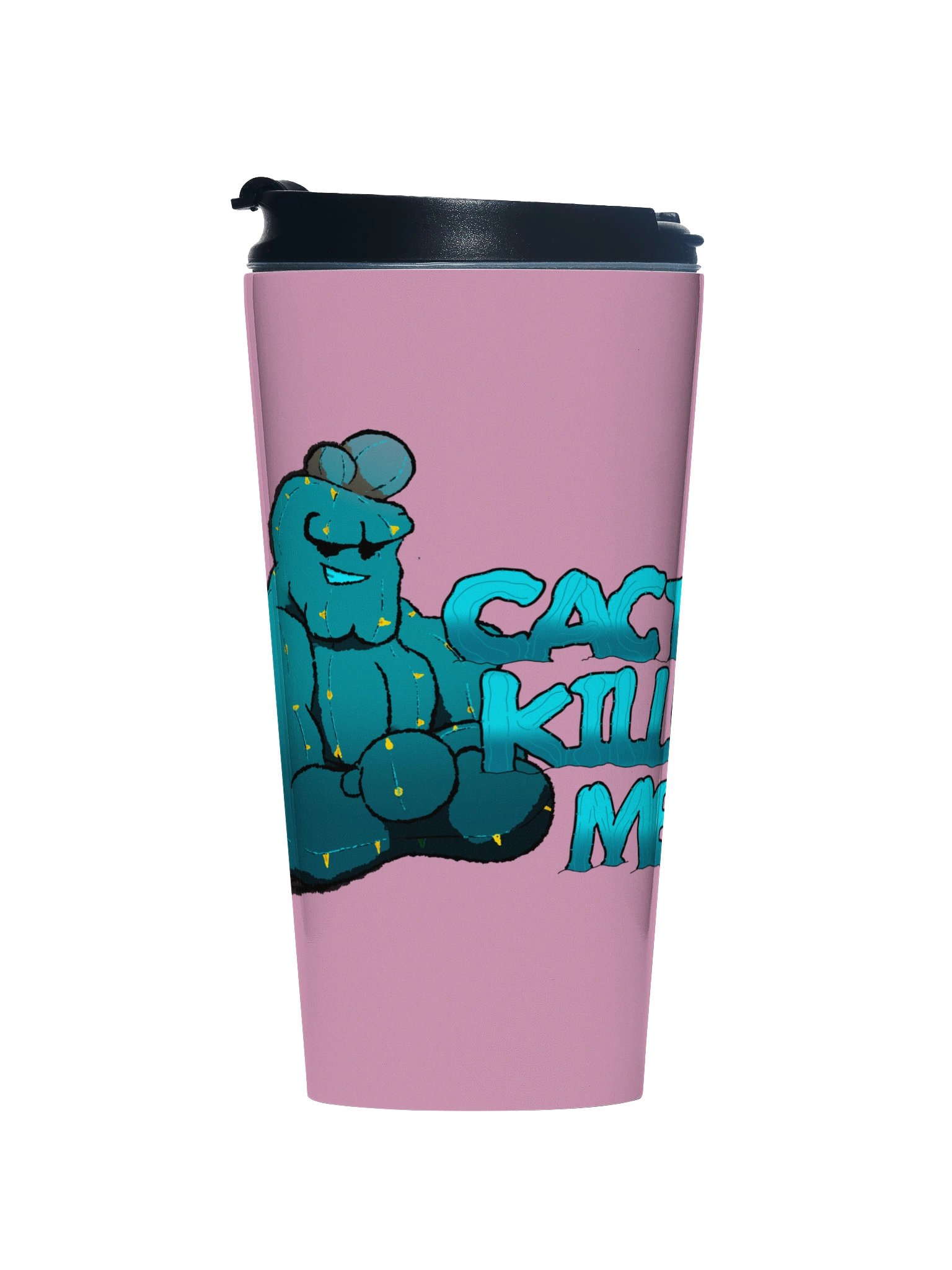 Pink Cactus Killed Me Travel Mug product image (1)