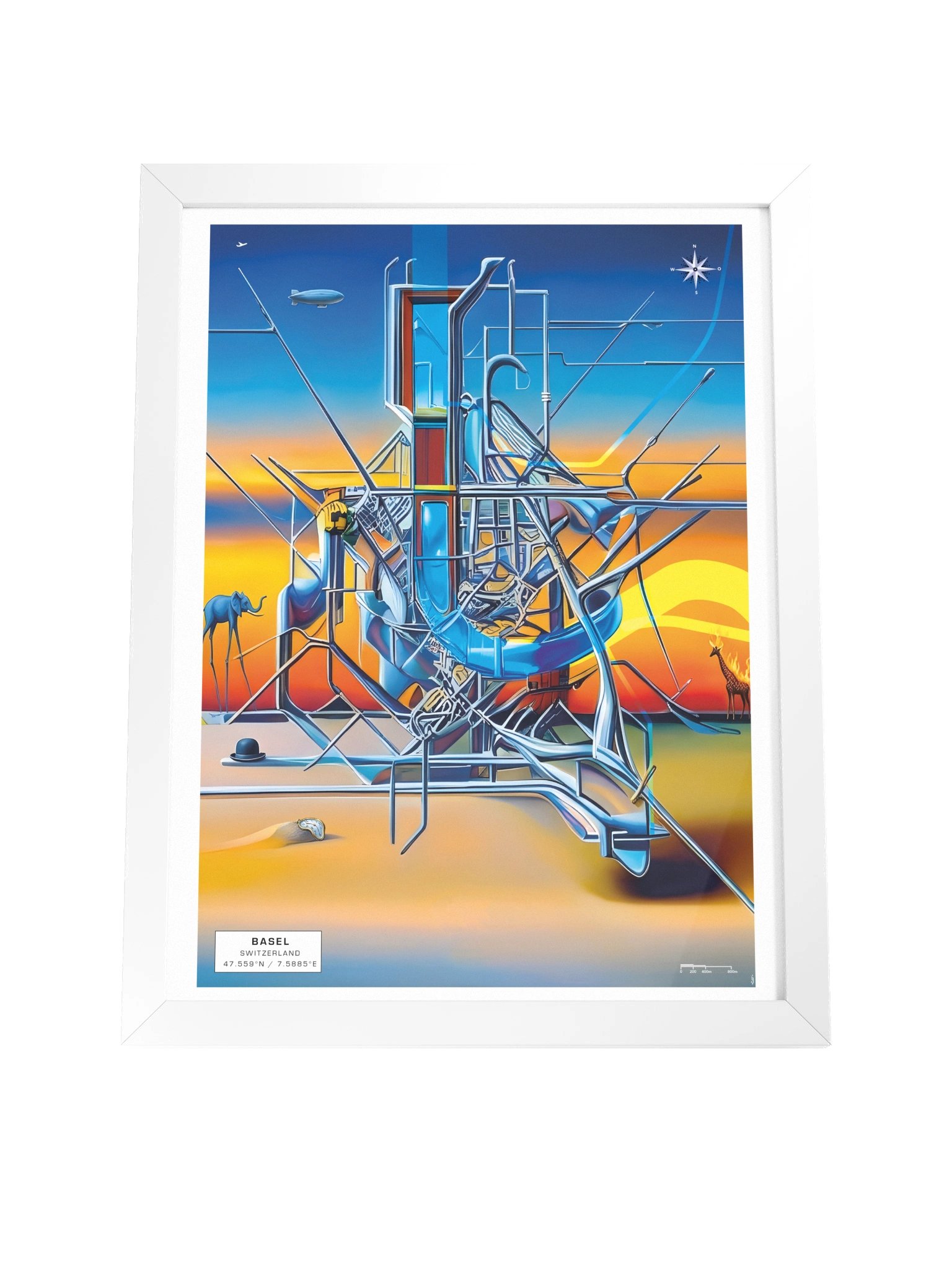 MEZZANINE — Framed Poser weiss product image (7)