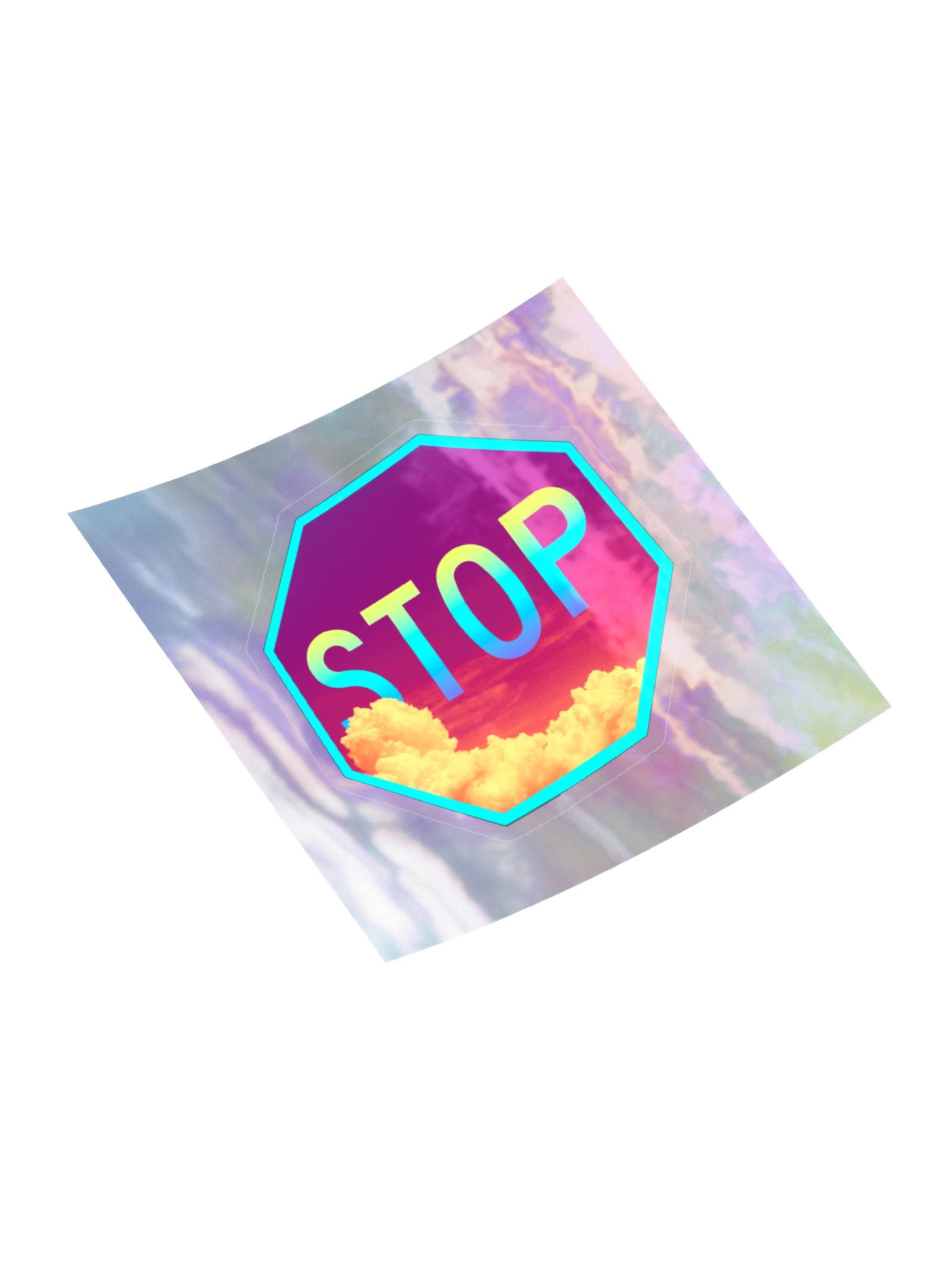Stop Sign Clouds (Sticker) product image (10)