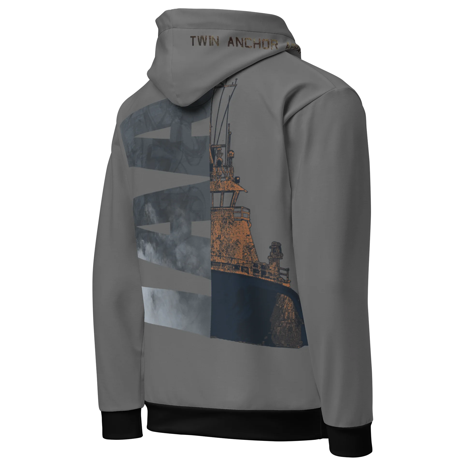 TAA & Foss (Gray) – Performance Marine Wear | Twin Anchor Apparel North Current Line product image (3)