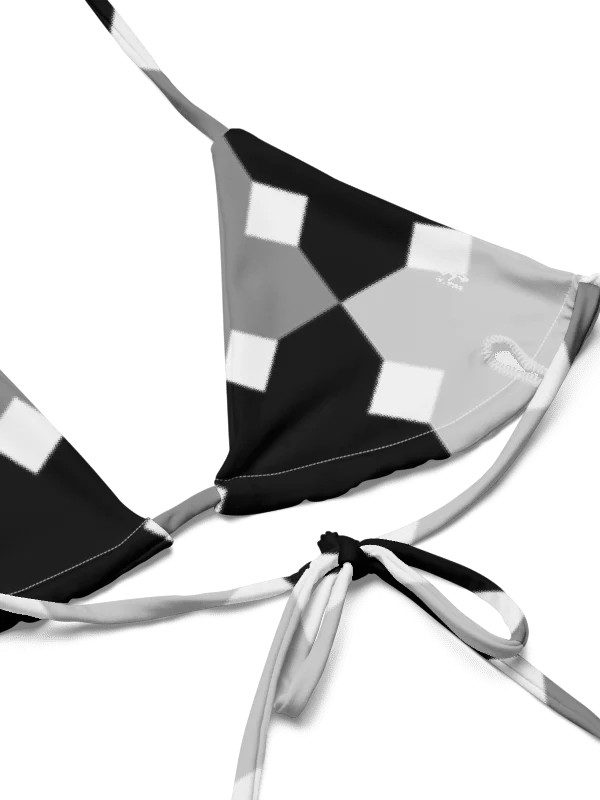 His House String Bikini Set - Monochrome Mosaic product image (11)
