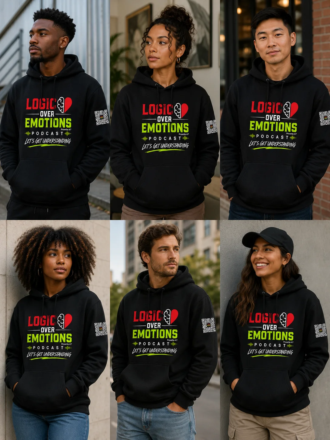 Logic Over Emotions “Let’s Get Understanding” Hoodie product image (2)