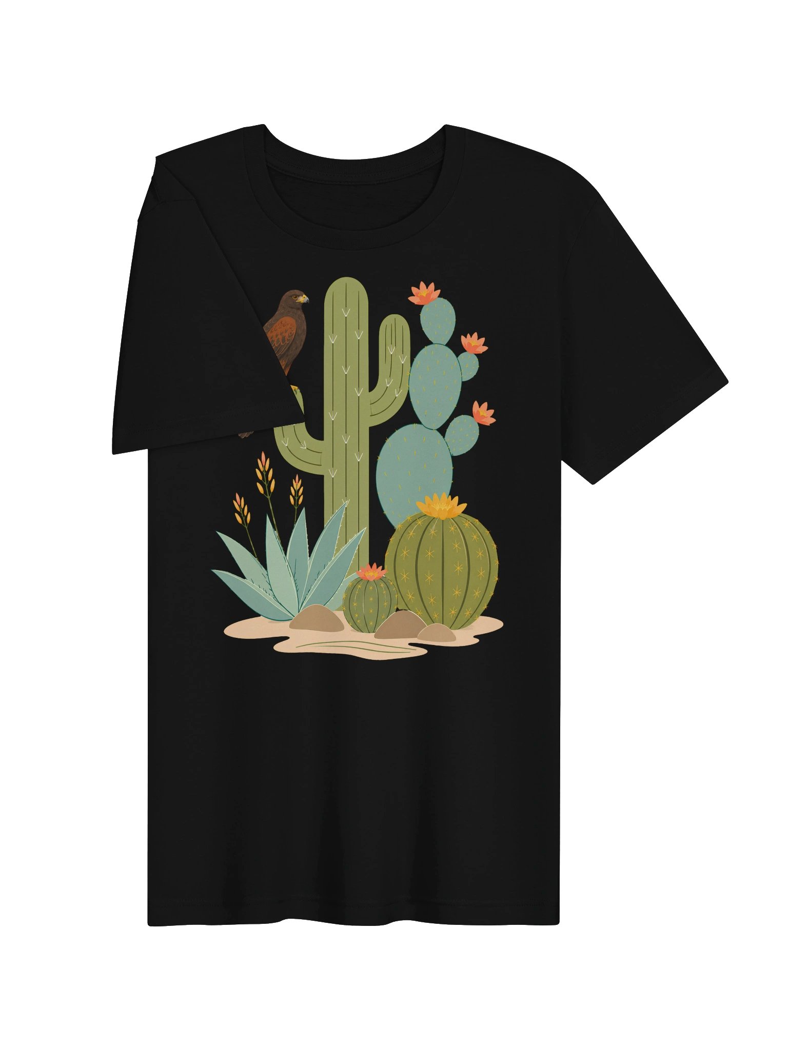 Desert Harris Hawk & Cacti Tee product image (25)