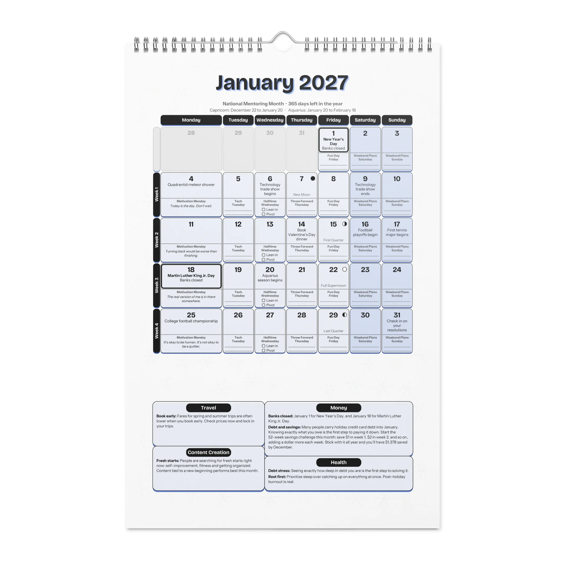 MY YEAR Planner + Calendar 2027 by Rob Virtuoso product image (3)